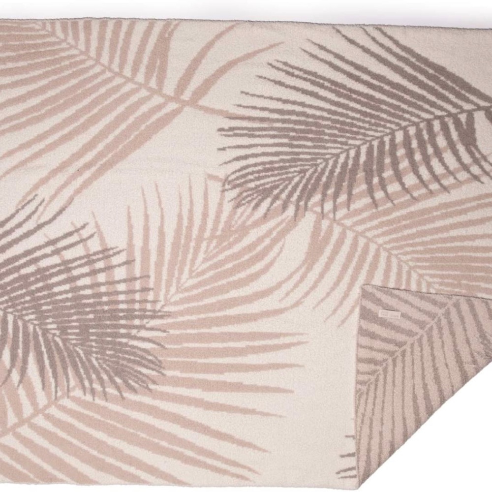 Barefoot Dreams blanket. Palm leaf print. 45 x 60. New with tags.